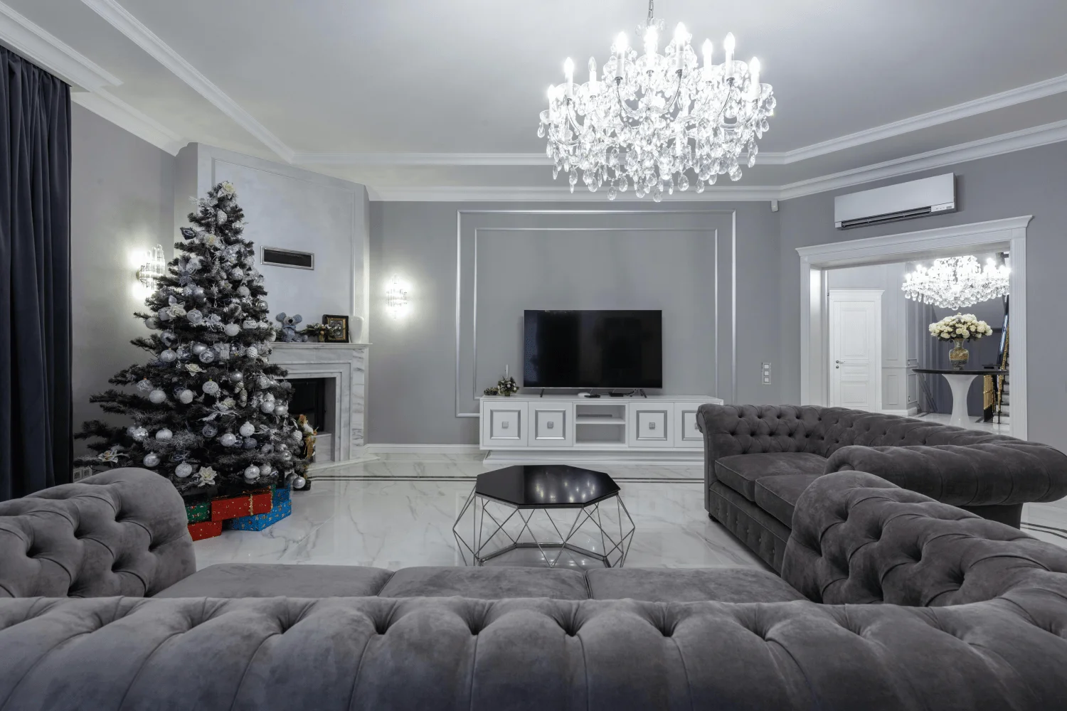 Christmas Living Room Interior Design in Bangalore: How Indigo Interiors Creates Festive Homes